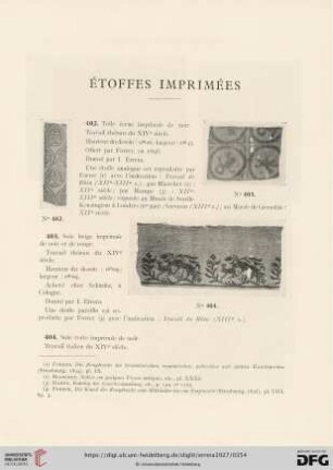 Étoffes imprimées