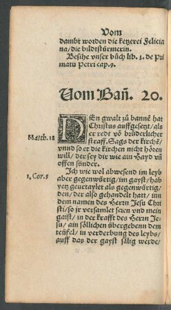 Vom Bann. 20.