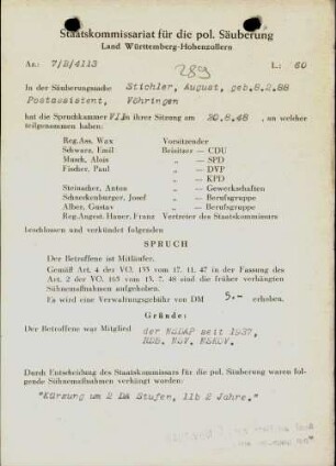 Stichler, August