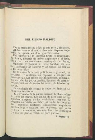 Del tiempo maldito