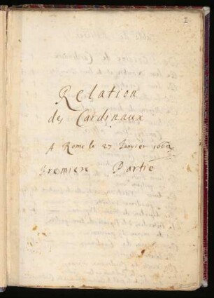 Relation des cardinaux