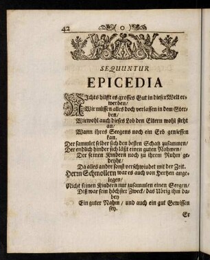 42-67, Sequuntur Epicedia.