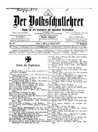 Lohn der Tapferkeit : LXI.