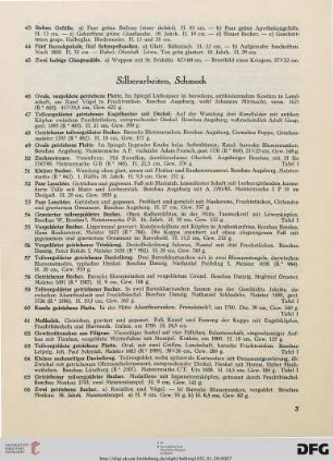 Silberarbeiten, Schmuck (Nr. 46-100)