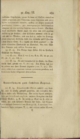 Anmerkungen zum sechsten Kapitel.