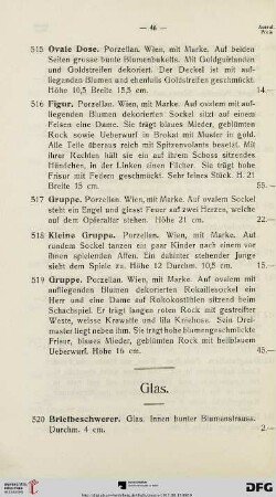Glas (Nr. 520-541)
