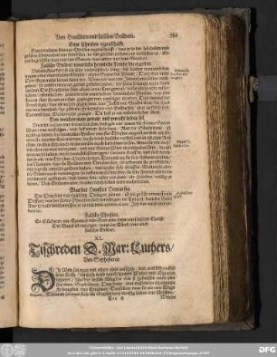 XL. Tischreden D. Mar: Luthers/ Von Sophisterey.