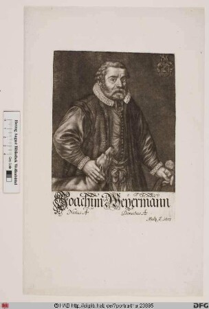 Bildnis Johann (od. Joachim?) Weyermann