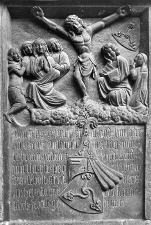 Epitaph der Maurer (um 1458). Nürnberg, Sankt Sebald, Westchor, Nordwand : Epitaph der Maurer
