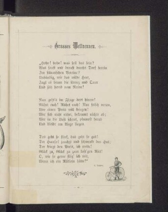 Grosses Wettrennen.