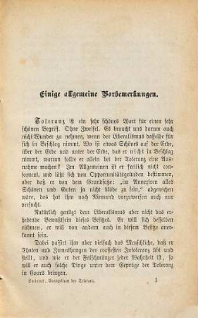 Das Evangelium der liberalen Toleranz