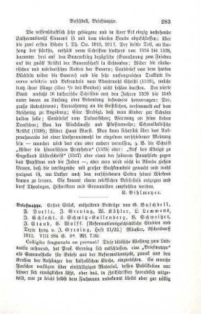283-284 [Rezension] Enthaltend Beiträge von G. Buschbell ...