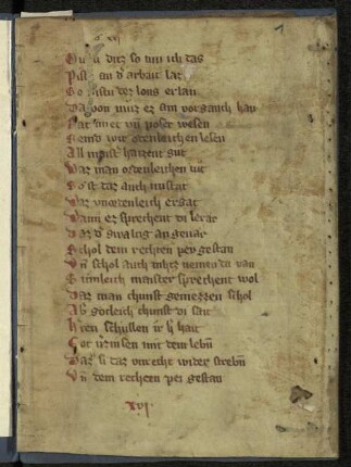 [Heinrich der Teichner (Gedichte)] : Cod. germ. 15, Fragm. 2