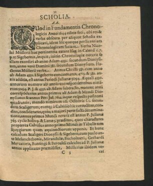 Scholia.