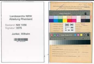 Entnazifizierung Wilhelm Junker , geb. 05.09.1911 (Beamter)