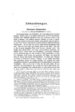Nicolaus Clenardus