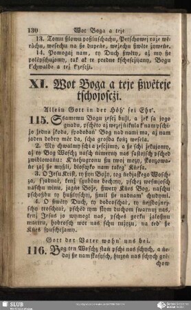 XI. Wot Boga a teje ßwėteje tschojoscżi