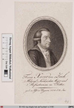 Bildnis Franz Xaver von (Frhr.) Zach