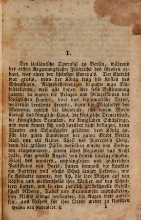 Die Gräfin von Rudolstadt, 1/3