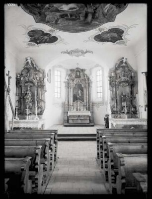 Kapelle; Inneres gegen Osten nach der Restaurierung