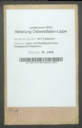 Konkursverwalter: Hillebrand, Anna Maria Elisabeth, geb. Kemper: