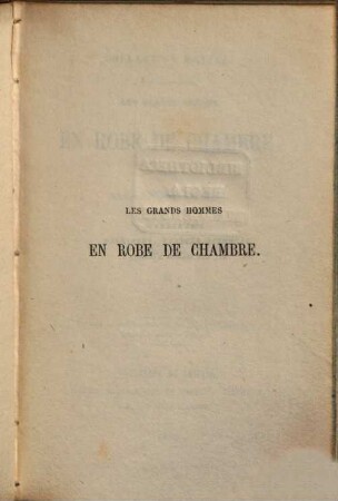 Les grands hommes en robe de chambre : César, 2