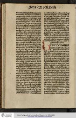 Venit Ihesus in civitatem... Johannis iiii. Princeps alicuius terre iturus ad bellum contra adversarium solet se armis suis militaribus monstrare...