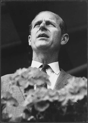 Der englische Prinz Philip bei einem Reitturnier, Aachen