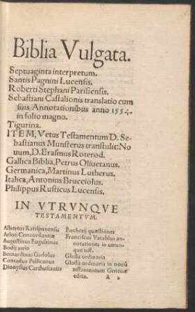 Biblia Vulgata.