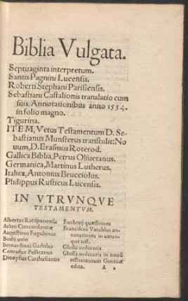 Biblia Vulgata.