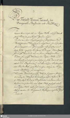 Das Schloß Thorun, Tarant, die Burgwart Bresenice und Buistrize