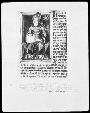 Chronicon episcoporum Verdensium (786-1482) — Bildnis Bischof Leyulus von Verden