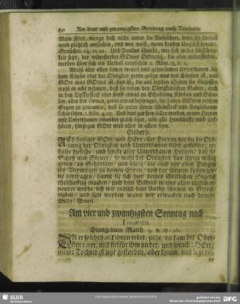 Am vier und zwantzigsten Sonntag nach Trinitatis