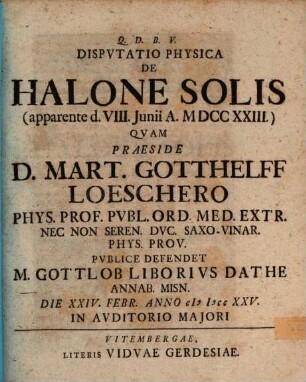 Disp. phys. de halone solis