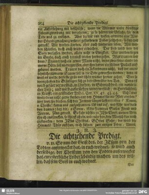 Die achtzehende Predigt