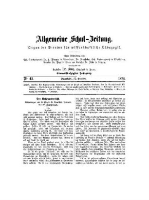 Der Rechenunterricht : (Schluß)