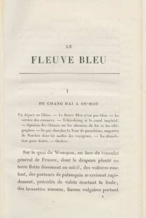 I. De Chang Hai a Ou-Hou