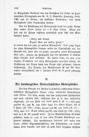 II. Die hamburgischen Niedersächsischen Gesangbücher.