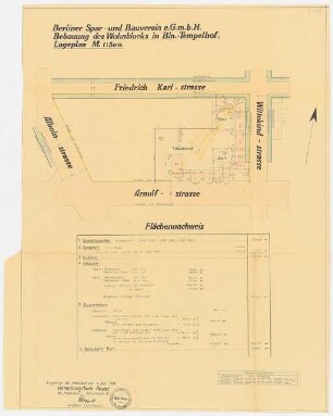 Siedlung Attilahöhe, Berlin-Tempelhof: Attilastraße, Tankredstraße, Alboinstraße: Lageplan