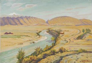 El Kantara (Mund der Wüste). Algierien Hinterland