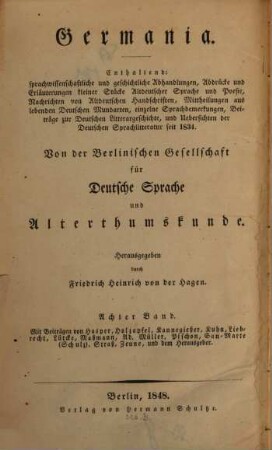 Germania. 8. 1848
