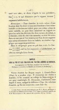 Notice sur la vie et les travaux de Victor-Amédée Le Bergue.