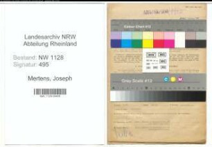 Entnazifizierung Joseph Mertens , geb. 05.05.1904 (Polizist)