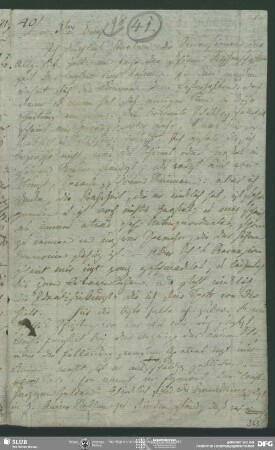 Eigenh. Brief von Friedrich von Schlegel an August Wilhelm von Schlegel, o.O., ohne Datumsangabe