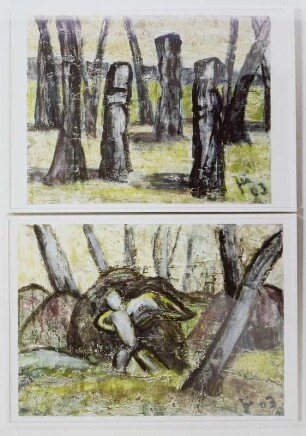 Parklandschaft Pulsnitz II : "Parklandschaft Pulsnitz I" und "Parklandschaft Pulsnitz II" 2003 in der Ausstellung: 28 Künstler aus der Lausitz, 26.10.2003-04.01.2004