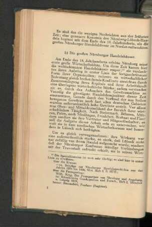 b) Die großen Nürnberger Handelshäuser
