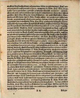 Ab: und Nachtruck zweyer Schreiben. Welche Der Augspurgischen paritet halben An die Römisch. Kayserl. Mayest: [et]c. Und An den Catholischen Magistrat deß heyligen Reichs Statt Augspurg. Der Augsp. Conf. Verwandten Herren Chur-Fürsten und Ständen verordnete Herren Räthe Bottschafften und Gesandte bey den allgemainen Fridenstractaten zu Oßnabrugg allerdings gleichen Inhalts abgehn lassen : Item Was hoch: und löblichgedachten Herren Abgesandten, Räthen und Bottschafften, besagter Magistrat der Statt Angspurg, gebürendt zuantworten, und gleichsfals mäniglich zum wissen in Truck zugeben, bemiessiget worden