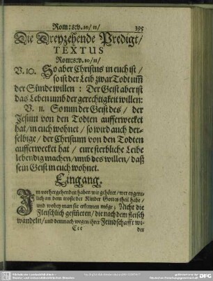 Die Dreyzehende Predigt