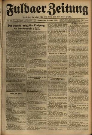 Ausgabe vom Donnerstag, den 21. September 1922.