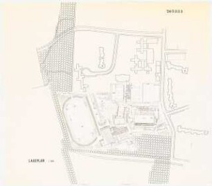 Sportzentrum, Berlin-Britz Schinkelwettbewerb 1970: Lageplan 1:1000